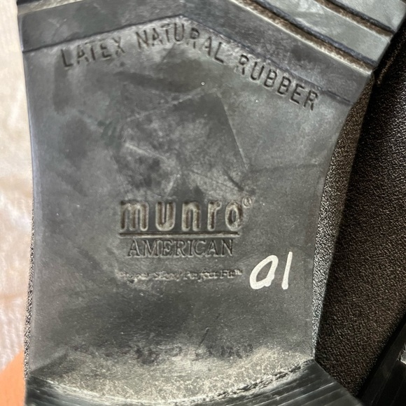 Munro Oxford Lace Up Shoe Office Career Made in USA 9M Gray Black NWT - Picture 5 of 11